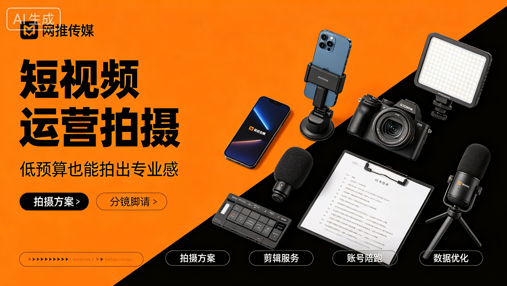 短视频运营服务展示图
